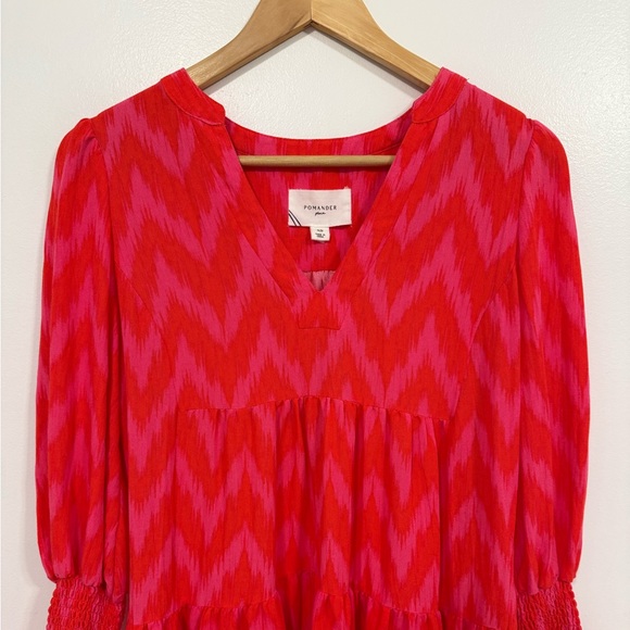 Tuckernuck Pomander Place Ikat Kenzo Dress Hot Pink XS - Picture 8 of 13